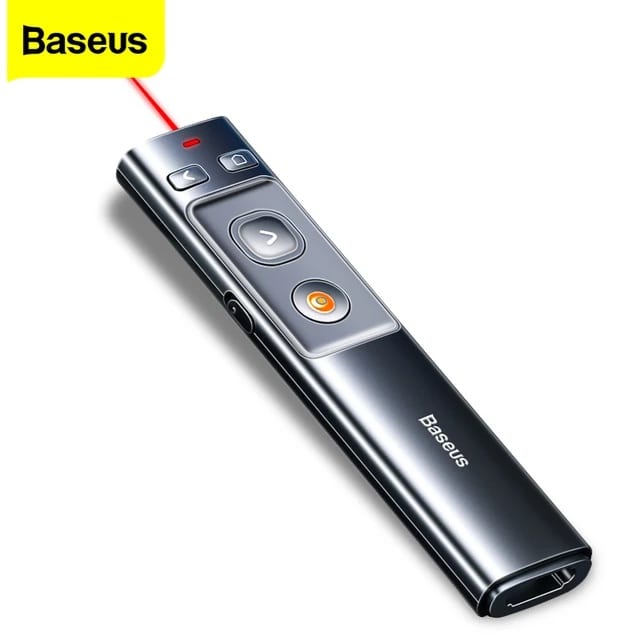 BASEUS Orange Dot Wireless Presenter (Red Laser) PPT Flip Pen